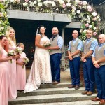Conservatory bridal party outside gardens 150x150 1